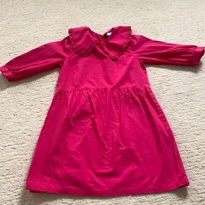 Pink, long sleeve dress.